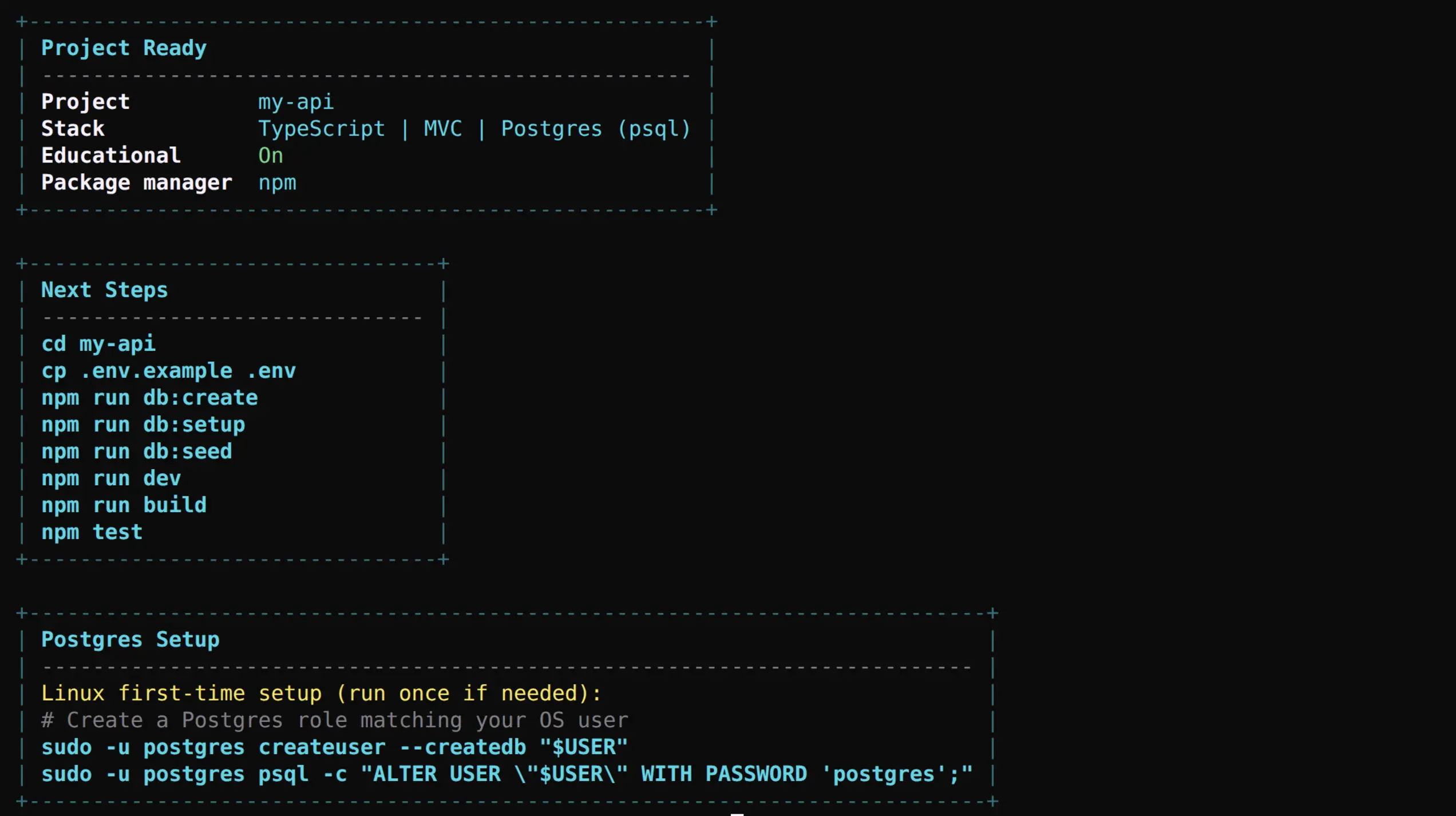 create-express-api-starter